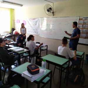 Prática na Escola Municipal Dora Tomich Laender